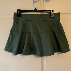 green tennis skirt